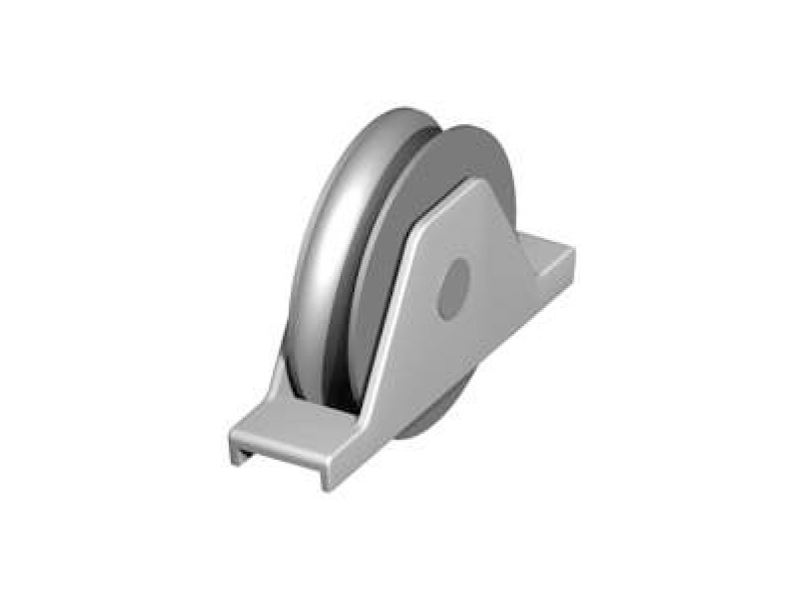 Pojezd.kolečko s vnitřní podpěrou, pr.100, kruhový profil, Zn