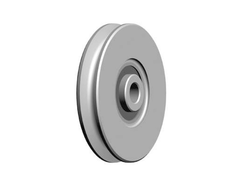 Pojezd.kolečko s ložiskem, pr. 60, kruh.profil pr.6, Zn