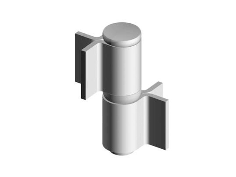 Pant pro brány k přivař., 2-dílný,výs.čep,kul. ložisko, černý