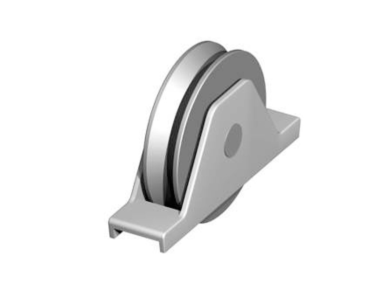 Pojezd.kolečko s vnitřní podpěrou, pr.120,„V“ profil, NEREZ