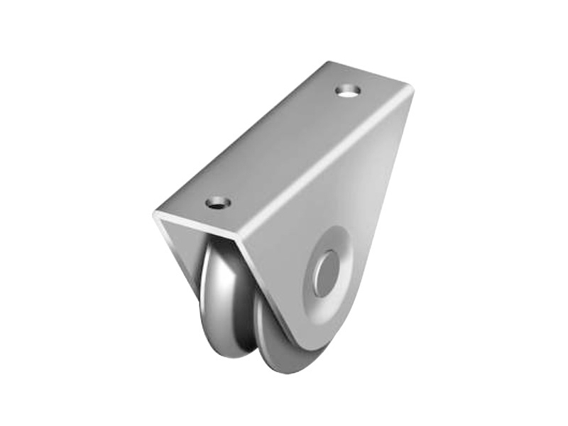 Pojezd.kolečko s vnější podpěrou, pr.100, kruhový profil, Zn