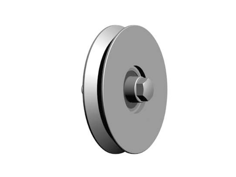 Pojezdové kolečko s ložiskem, pr. 75, profil „V“ , NEREZ