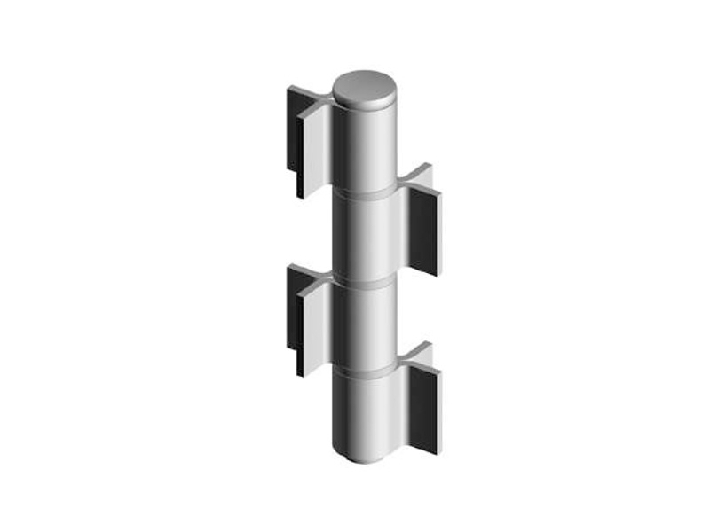 Pant pro brány k přivař., 4-dílný,výs.čep,3×mos­.podl.,černý