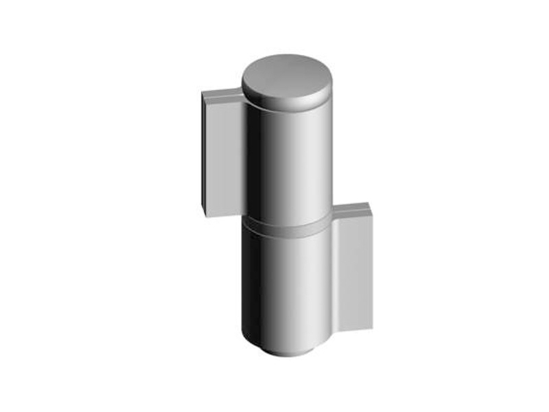 Pant pro brány k přivař., 2-dílný,výs.čep,mo­saz.podl.,čer­ný