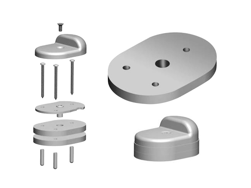 Podkladová deska pod spodní doraz 145P, výška 10, Zn