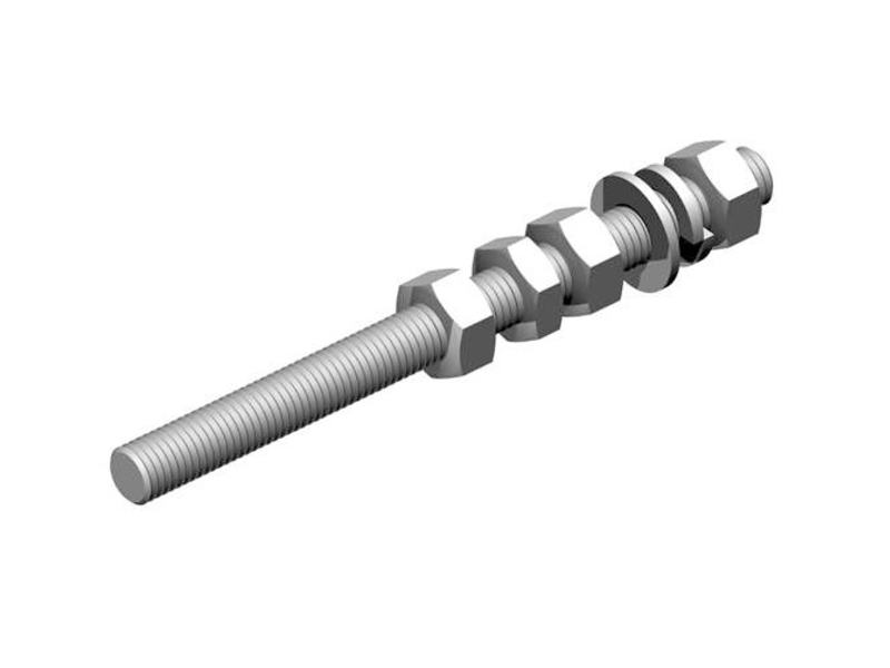 Kotev. závit. tyč, M18, pro střední řadu 3 – 6 m, (4ks) Zn