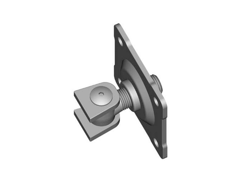 Regul. pant k přivaření, M20,s deskou k přišroubování – Zn