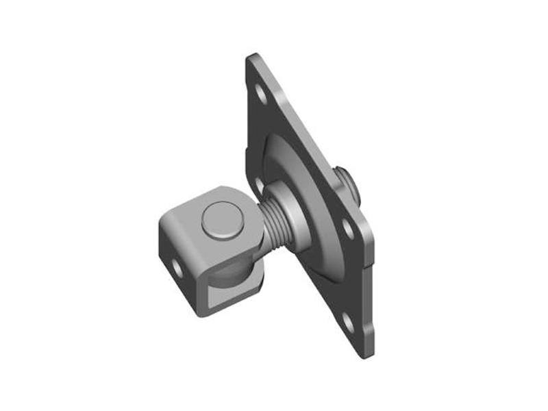 Regul. pant s „U“podpěr., M24, s deskou k přišroub. – Zn