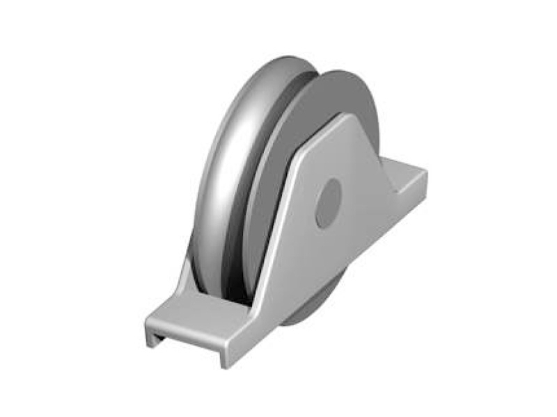 Pojezd.kolečko s vnitř. podp.,pr.90, kruhový profil, NEREZ