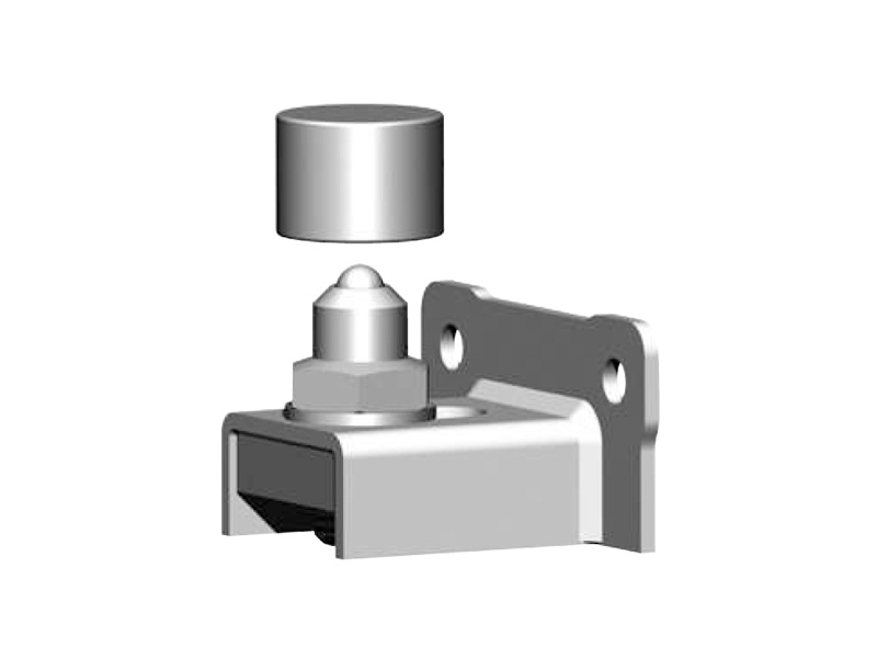 Spodní regul. pant pro kov. bránu k přišroubování, pr.30, Zn