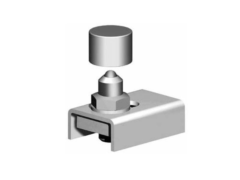 Spodní regul. pant pro kov. bránu k přivaření, pr.50, Zn