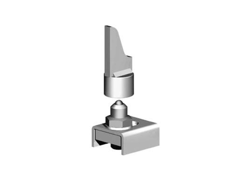 Spodní regul. pant pro ocel. bránu k přivaření, pr.30, Zn