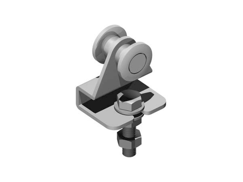 Vozík se 2 kolečky, pr. 24, šroub M8, Zn