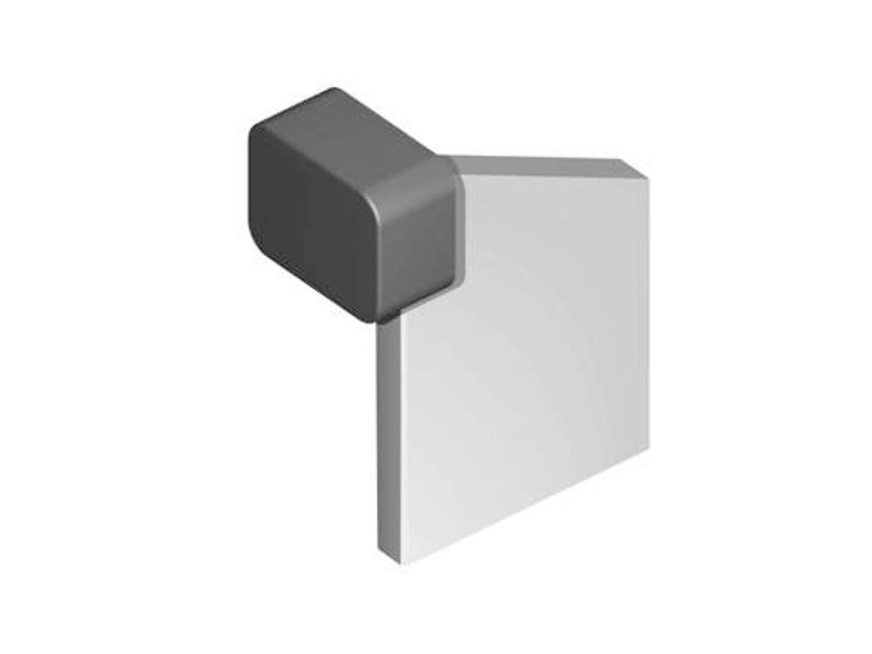 Spodní doraz k přivaření, velký, výška 115, NEREZ