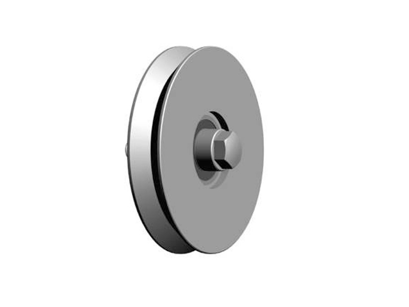 Pojezdové kolečko s ložiskem, pr. 100, profil „V“ , Zn