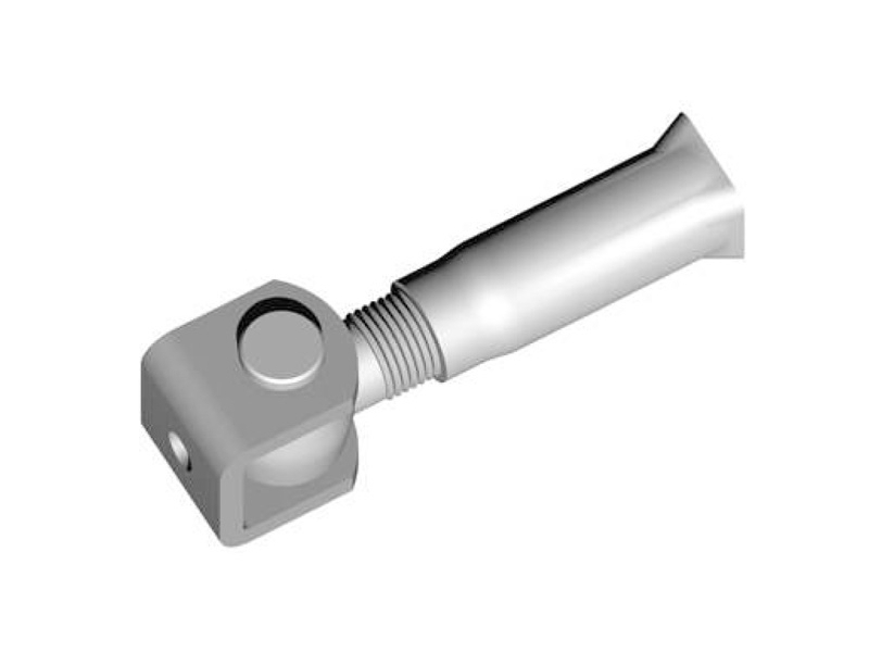 Pant s „U“podpěr. k přivaření s vložkou do zdiva, M22 – Zn