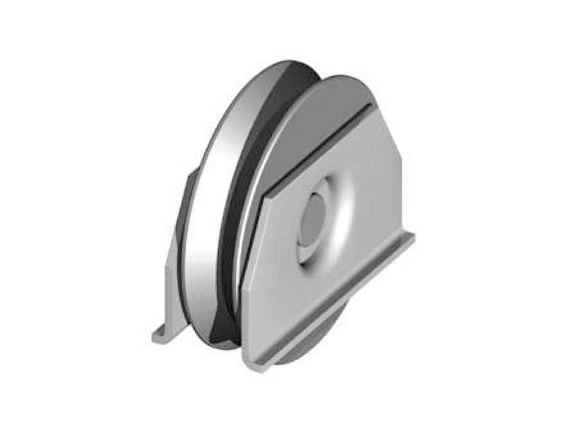 Pojezd. kolečko s podpěrou k navař., pr. 75, „V“profil, Zn