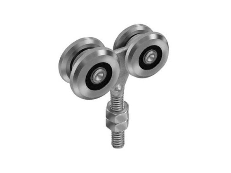 Vozík se 4 kolečky s ložisky, pr. 55,šroub M20,  Zn