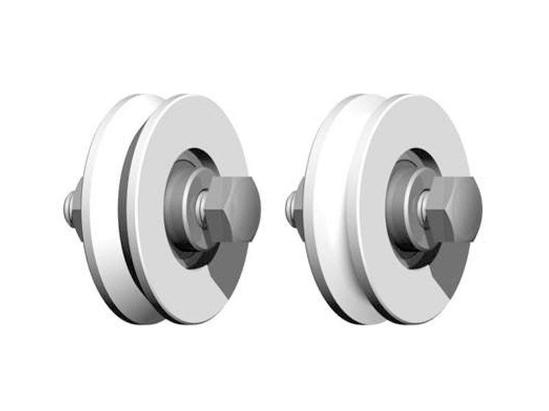 Pojezdové kolečko nylonové, pr.60, kruhový profil, Zn