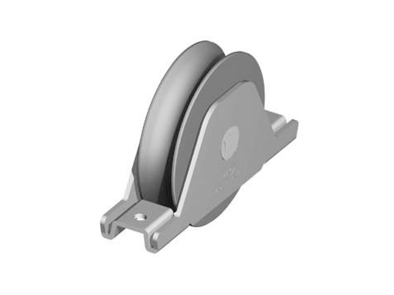 Pojezd.kolečko s vnitř. podp. k přišr., pr.120,kruh. profil, Zn