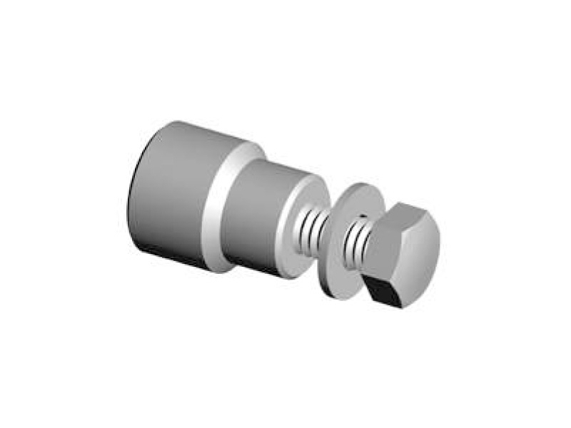 Čep se závitem k přivaření, pr.20/M8, NEREZ