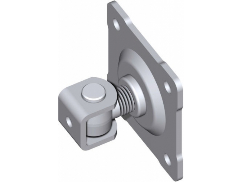 Pant s „U“ podpěrou M 22 s deskou k přišroub., NEREZ