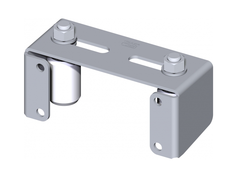 Regulovatelné horní vedení brány, kotvení pro 2 sloupky,Zn