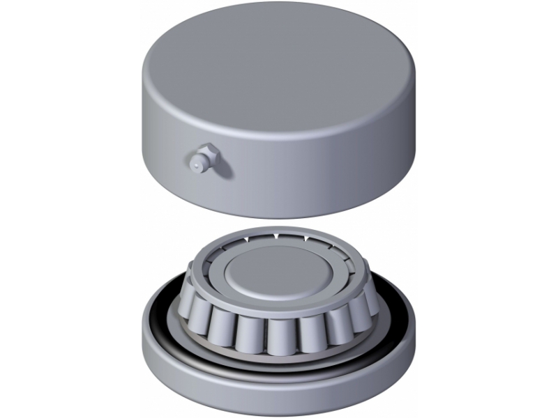 Spodní pant s kuželík. ložiskem – těžké provedení, Zn