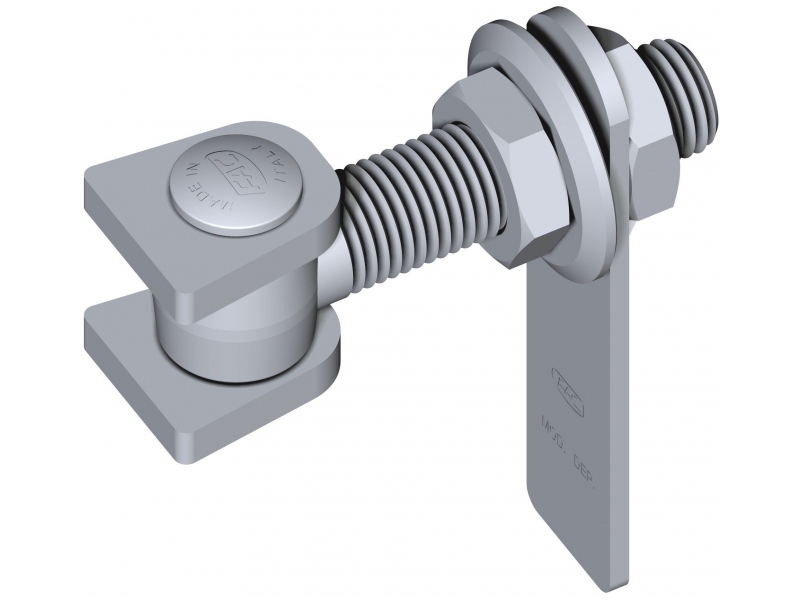 Regul. pant k přišroubování do ocel. Sloupku, M 18, Zn