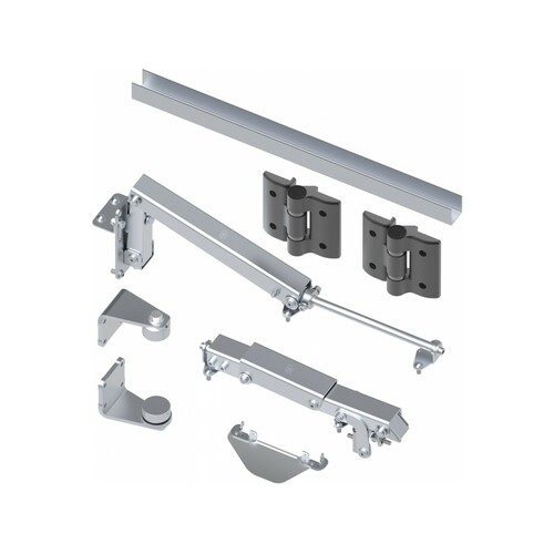 Sada pro dvoukřídlé skládací brány HOME s regulovatelným pantem k přivaření