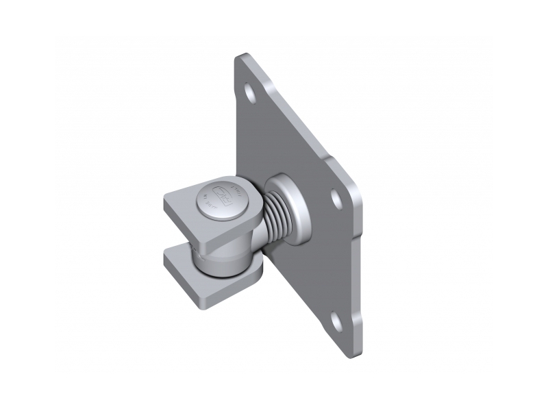 Regul. pant k přivaření, M18,s deskou k přišroubování – Zn