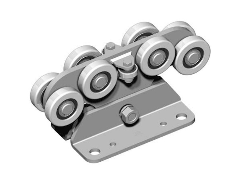 Vozík pro extra velkou řadu 6 – 12m, výkyvný,10 kla­dek, Zn