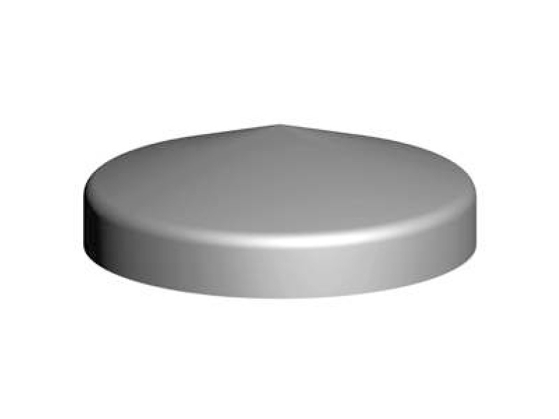 Víko na sloupek s lemem k přivaření, pr.76 – Zn